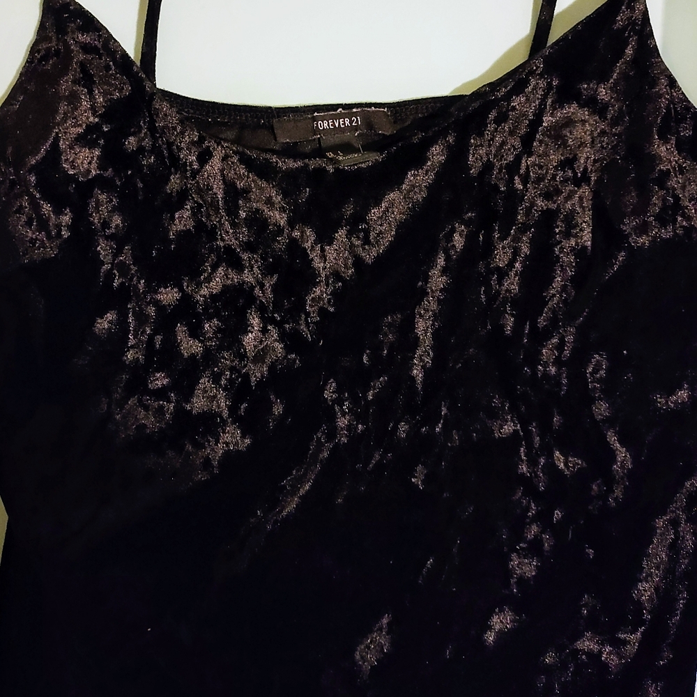 Forever21 Velvet Black Dress